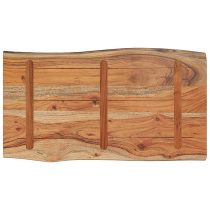 vidaXL Tischplatte 70x40x2,5 cm Rechteckig Massivholz Akazie Baumkante