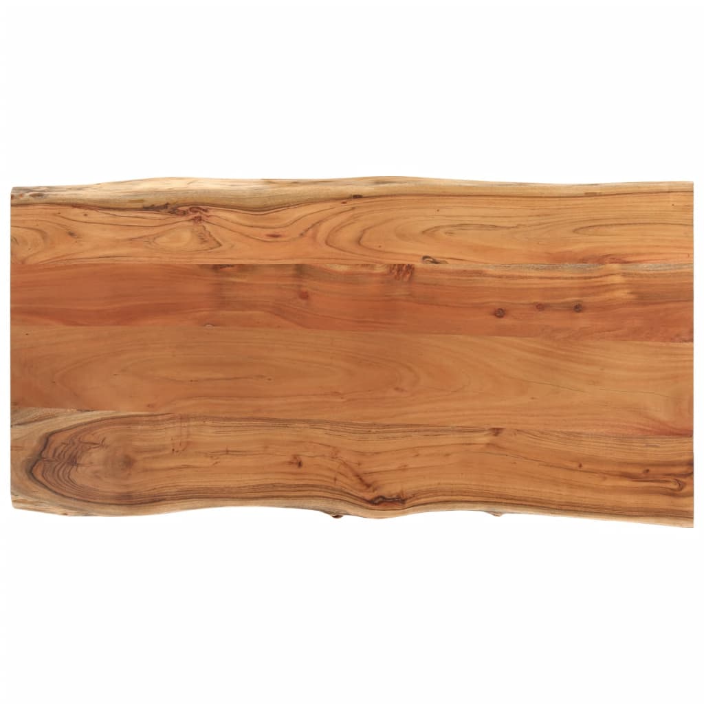 vidaXL Tischplatte 80x40x2,5 cm Rechteckig Massivholz Akazie Baumkante