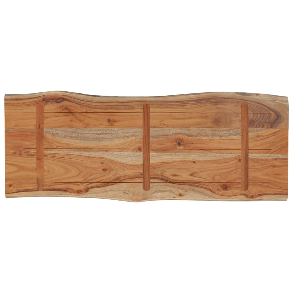 vidaXL Tischplatte 80x40x2,5 cm Rechteckig Massivholz Akazie Baumkante