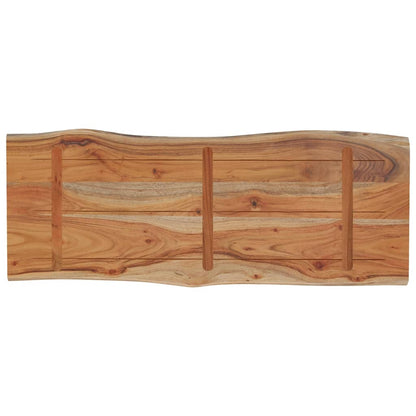 vidaXL Tischplatte 90x40x2,5 cm Rechteckig Massivholz Akazie Baumkante