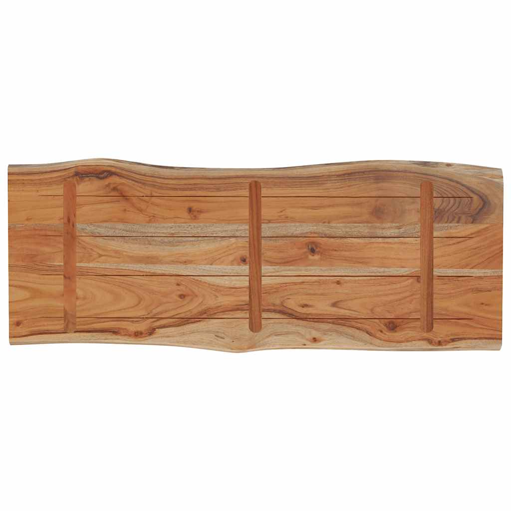 vidaXL Tischplatte 100x40x2,5cm Rechteckig Massivholz Akazie Baumkante