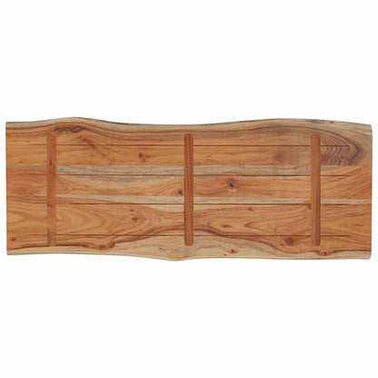 vidaXL Tischplatte 100x40x2,5cm Rechteckig Massivholz Akazie Baumkante