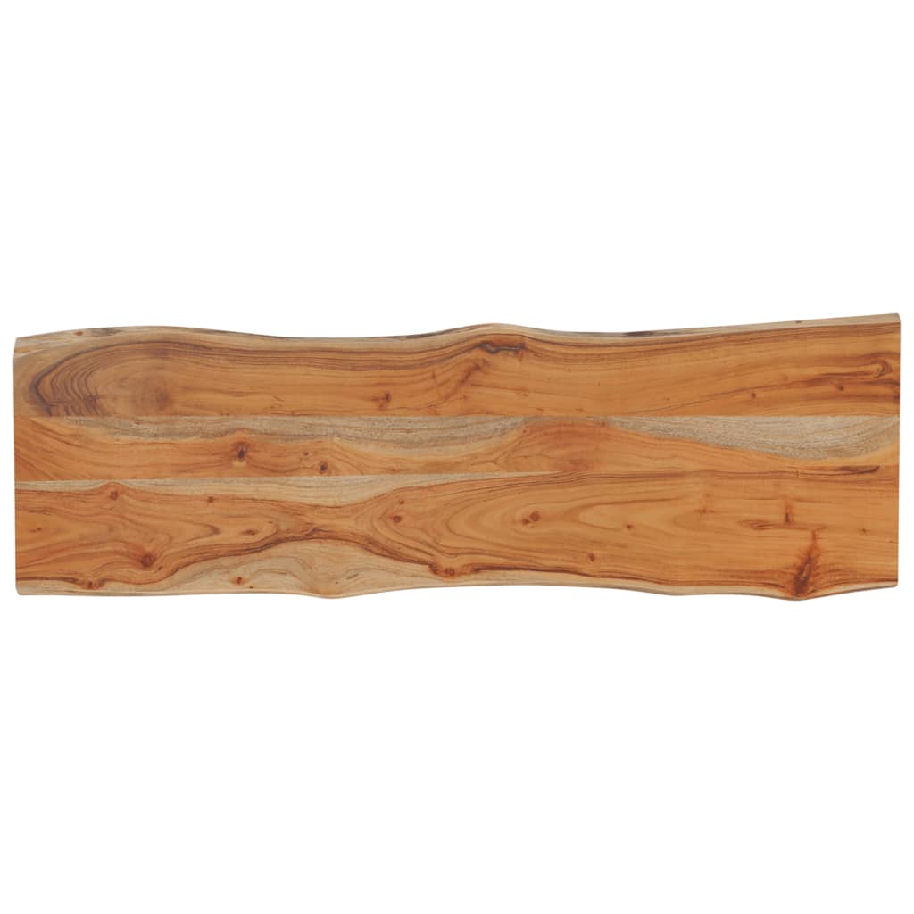 vidaXL Tischplatte 120x40x2,5cm Rechteckig Massivholz Akazie Baumkante