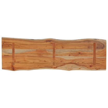 vidaXL Tischplatte 120x40x2,5cm Rechteckig Massivholz Akazie Baumkante