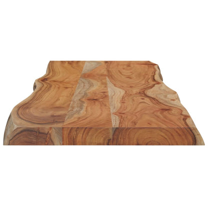 vidaXL Tischplatte 120x40x2,5cm Rechteckig Massivholz Akazie Baumkante