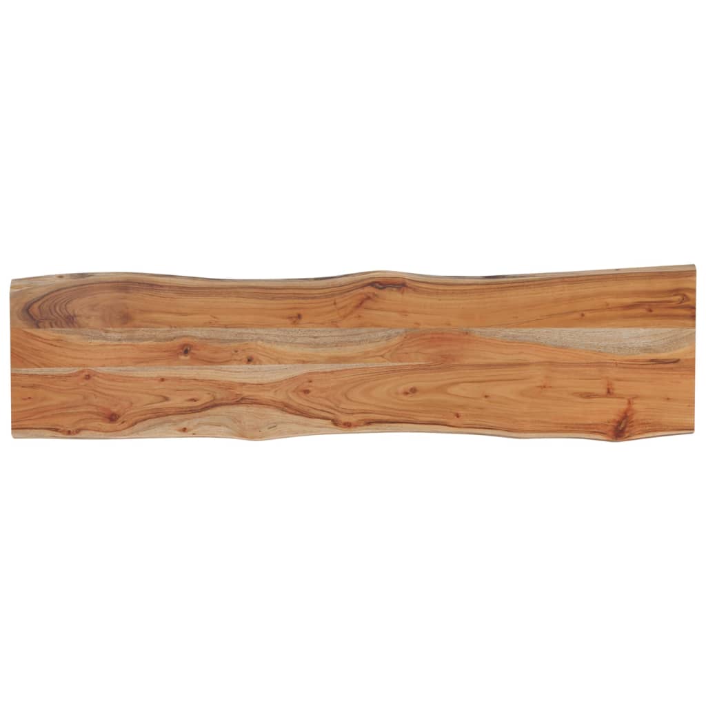 vidaXL Tischplatte 140x40x2,5cm Rechteckig Massivholz Akazie Baumkante