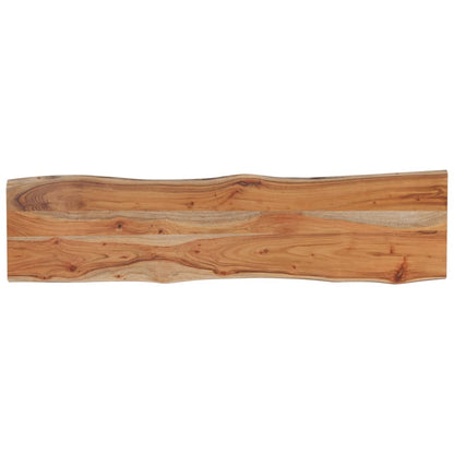 vidaXL Tischplatte 140x40x2,5cm Rechteckig Massivholz Akazie Baumkante