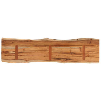 vidaXL Tischplatte 140x40x2,5cm Rechteckig Massivholz Akazie Baumkante