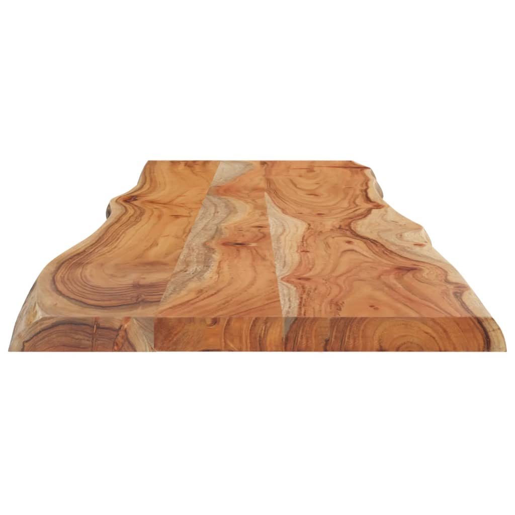 vidaXL Tischplatte 140x40x2,5cm Rechteckig Massivholz Akazie Baumkante