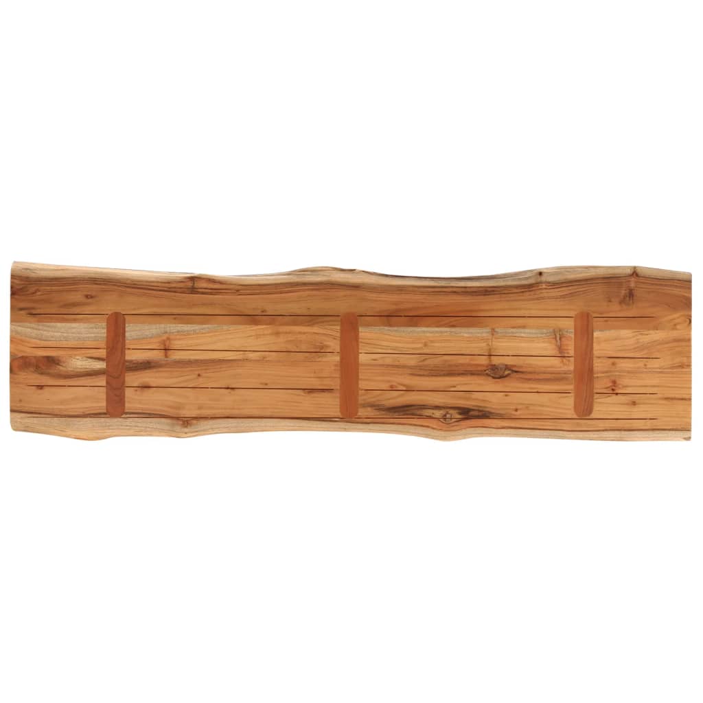 vidaXL Tischplatte 180x40x2,5cm Rechteckig Massivholz Akazie Baumkante