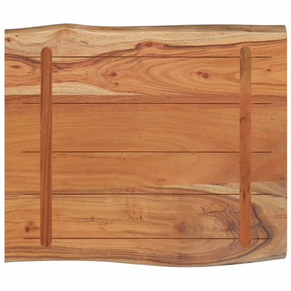 vidaXL Plateau de table 70x60x2,5cm Rectangulaire Bois d'acacia massif Bord naturel