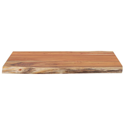 vidaXL Plateau de table 70x60x2,5cm Rectangulaire Bois d'acacia massif Bord naturel