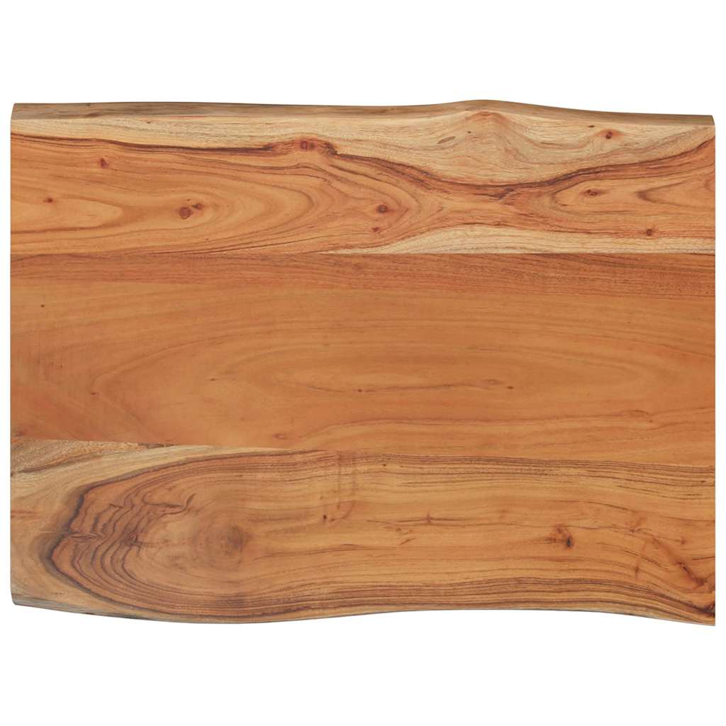 vidaXL Tischplatte 80x60x2,5cm Rechteckig Massivholz Akazie Naturkante