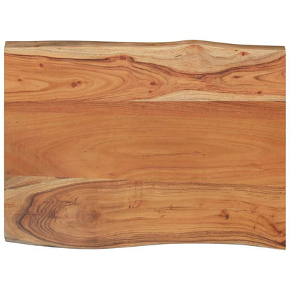 vidaXL Tischplatte 80x60x2,5cm Rechteckig Massivholz Akazie Naturkante