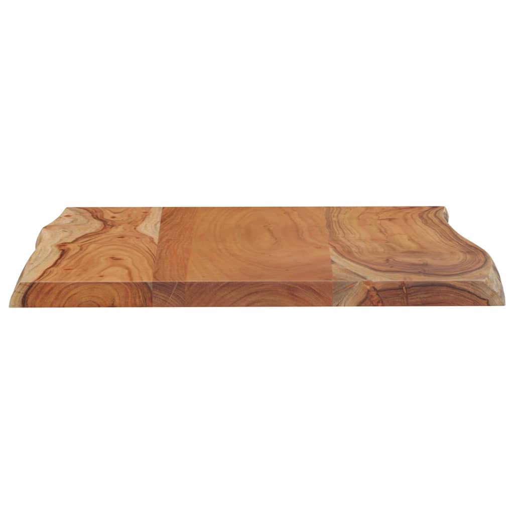 vidaXL Tischplatte 80x60x2,5cm Rechteckig Massivholz Akazie Naturkante