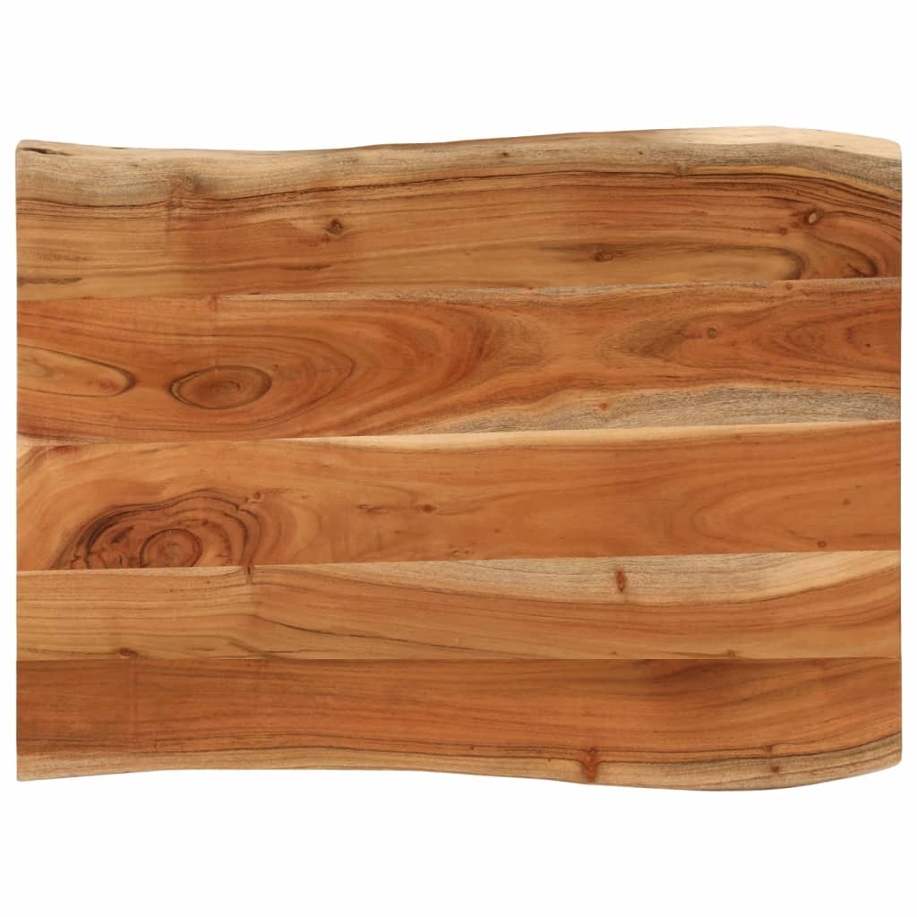 vidaXL Tischplatte 90x60x2,5 cm Rechteckig Massivholz Akazie Baumkante