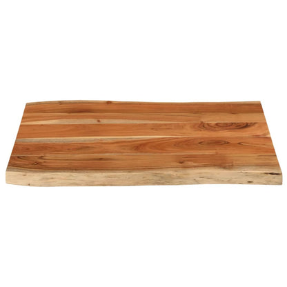 vidaXL Tischplatte 90x60x2,5 cm Rechteckig Massivholz Akazie Baumkante