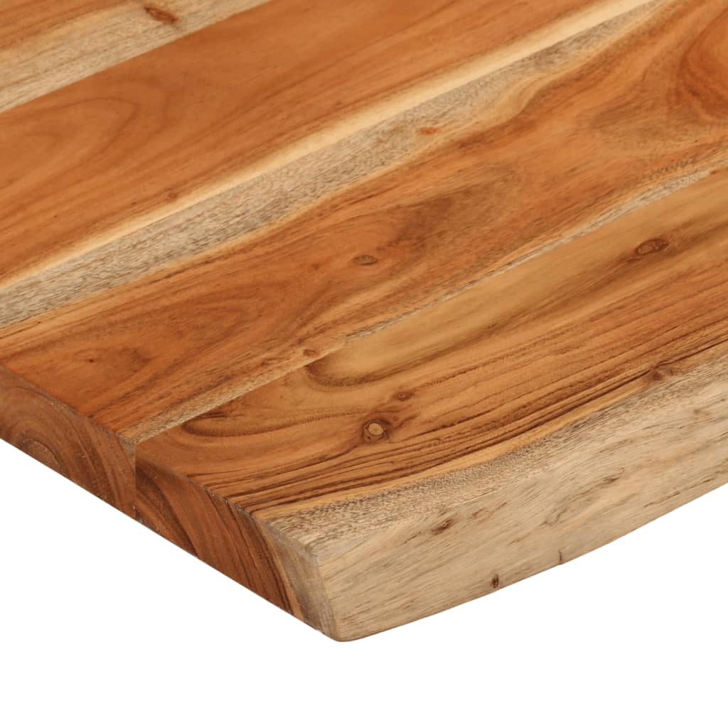 vidaXL Tischplatte 90x60x2,5 cm Rechteckig Massivholz Akazie Baumkante