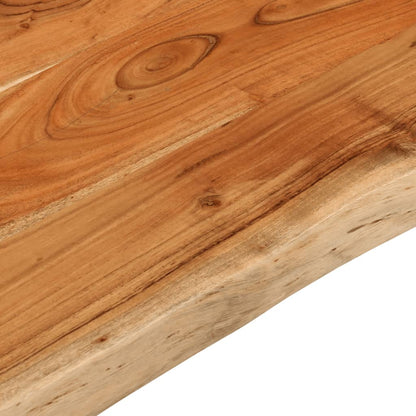 vidaXL Tischplatte 90x60x2,5 cm Rechteckig Massivholz Akazie Baumkante