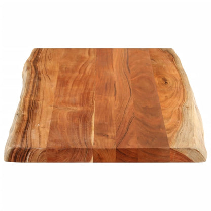 vidaXL Tischplatte 100x60x2,5cm Rechteckig Massivholz Akazie Baumkante