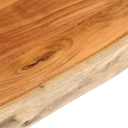 vidaXL Tischplatte 100x60x2,5cm Rechteckig Massivholz Akazie Baumkante