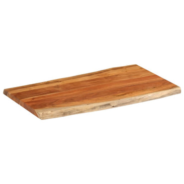 vidaXL Tischplatte 110x60x2,5cm Rechteckig Massivholz Akazie Baumkante