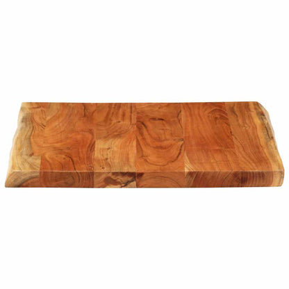 vidaXL Tischplatte 80x80x2,5cm Quadratisch Massivholz Akazie Baumkante