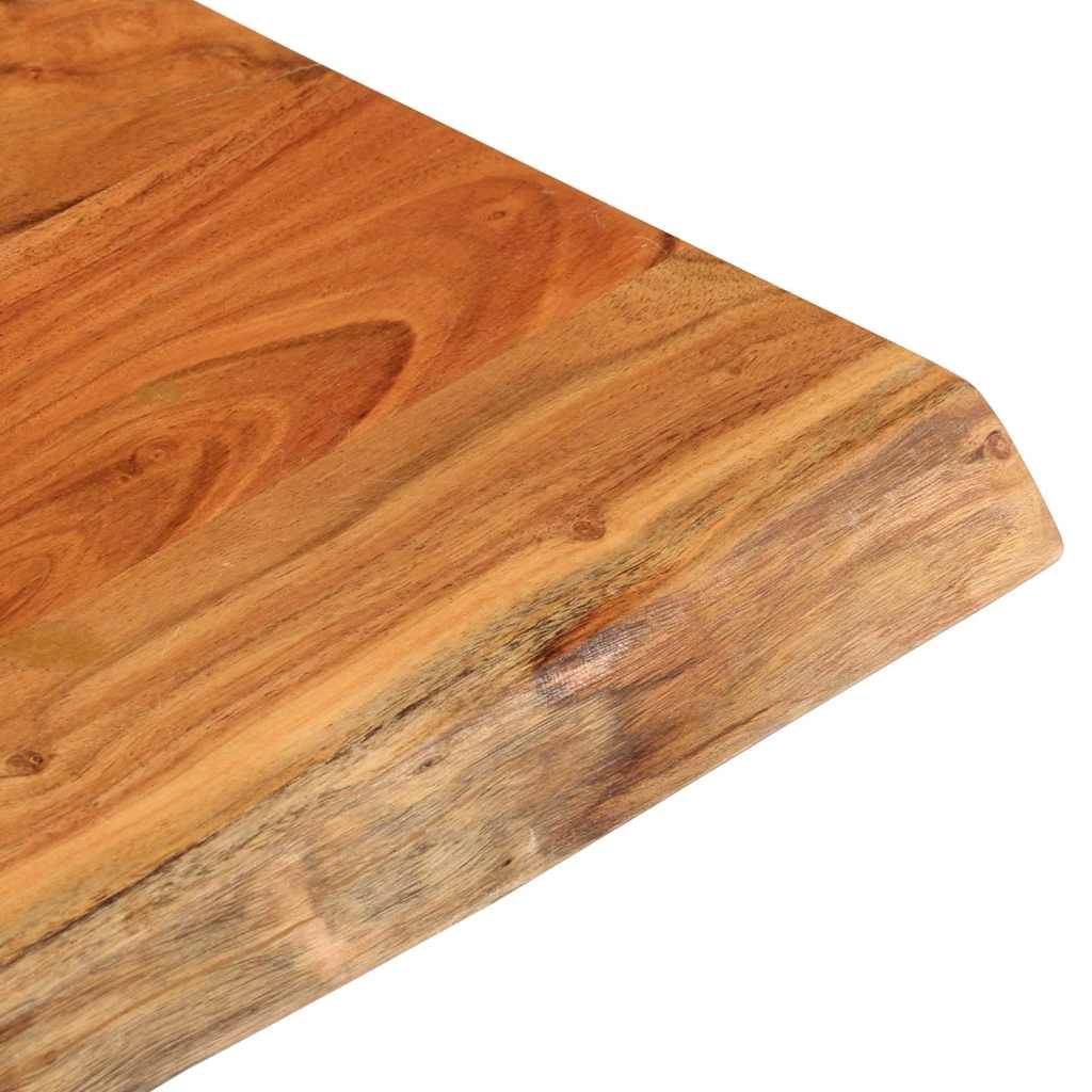 vidaXL Tischplatte 80x80x2,5cm Quadratisch Massivholz Akazie Baumkante
