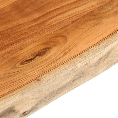 vidaXL Tischplatte 90x80x2,5cm Rechteckig Massivholz Akazie Baumkante