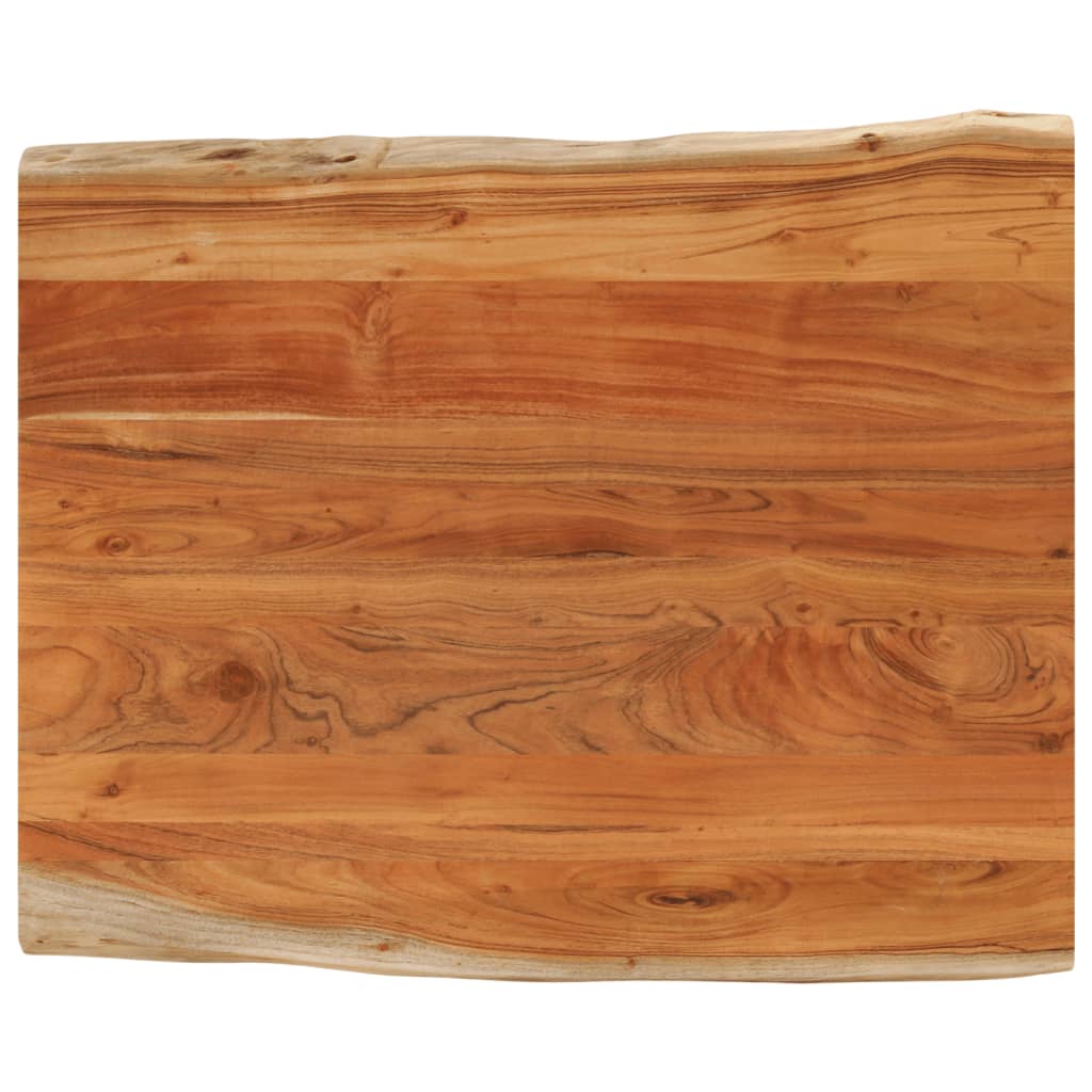 vidaXL Tischplatte 110x80x2,5cm Rechteckig Massivholz Akazie Baumkante