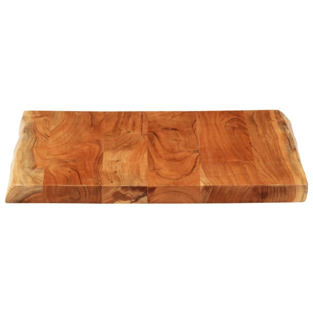 vidaXL Tischplatte 40x40x3,8cm Quadratisch Massivholz Akazie Baumkante