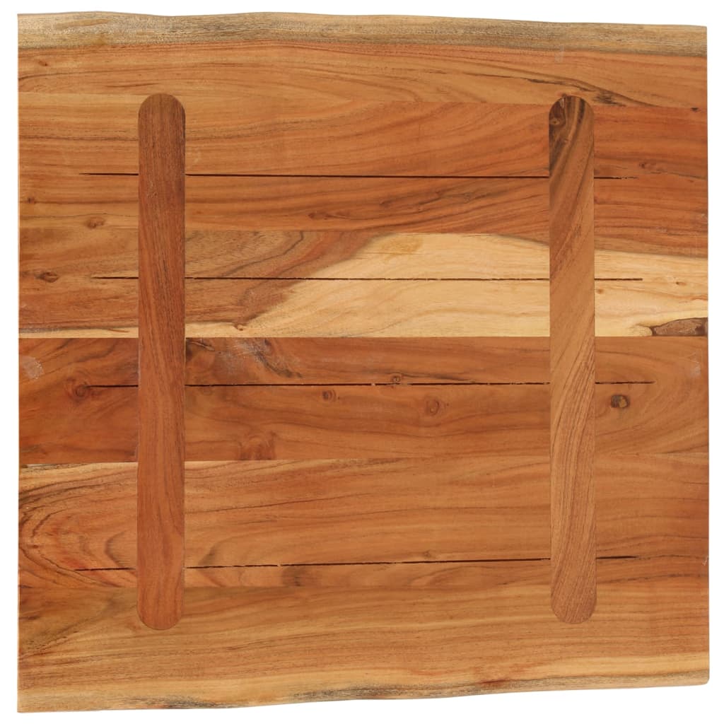 vidaXL Tischplatte 40x40x3,8cm Quadratisch Massivholz Akazie Baumkante