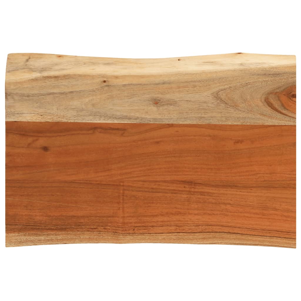 vidaXL Tischplatte 70x40x3,8 cm Rechteckig Massivholz Akazie Baumkante