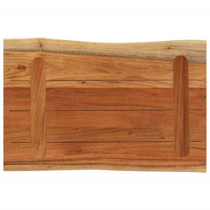 vidaXL Tischplatte 70x40x3,8 cm Rechteckig Massivholz Akazie Baumkante