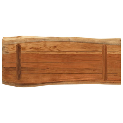 vidaXL Tischplatte 80x40x3,8 cm Rechteckig Massivholz Akazie Baumkante