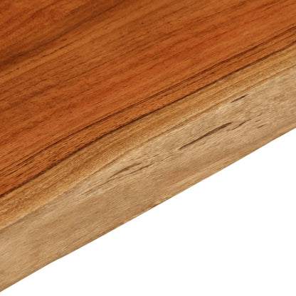 vidaXL Plateau de table 90x40x3,8 cm Rectangulaire Bois d'acacia massif Bord naturel