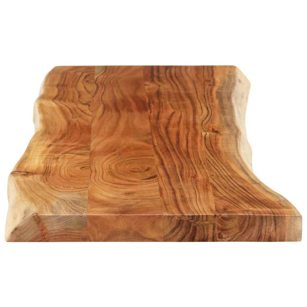 vidaXL Tischplatte 140x40x3,8cm Rechteckig Massivholz Akazie Baumkante