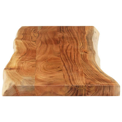 vidaXL Tischplatte 140x40x3,8cm Rechteckig Massivholz Akazie Baumkante