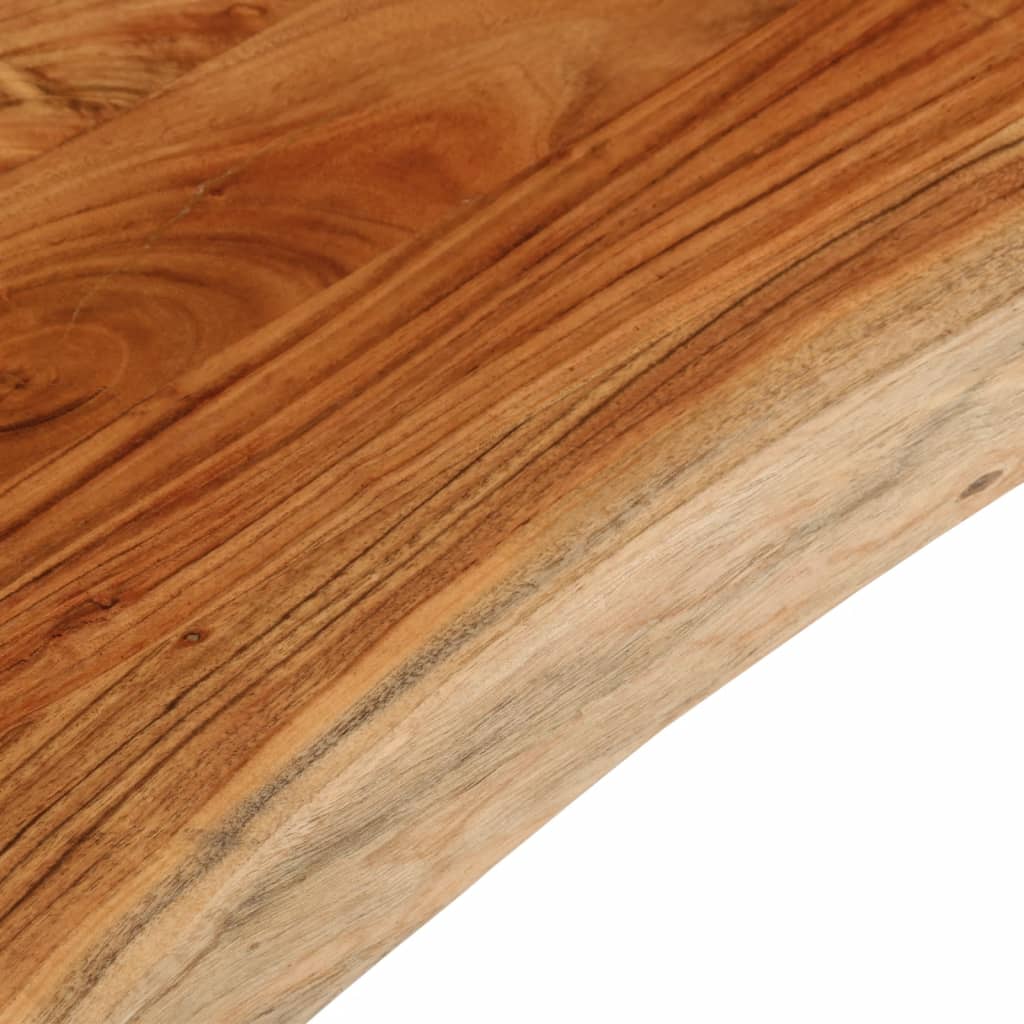 vidaXL Tischplatte 140x40x3,8cm Rechteckig Massivholz Akazie Baumkante