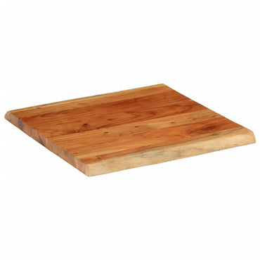 vidaXL Plateau de table 60x60x3,8 cm Carré Bois d'acacia massif Bord naturel