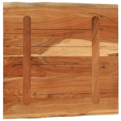 vidaXL Plateau de table 60x60x3,8 cm Carré Bois d'acacia massif Bord naturel