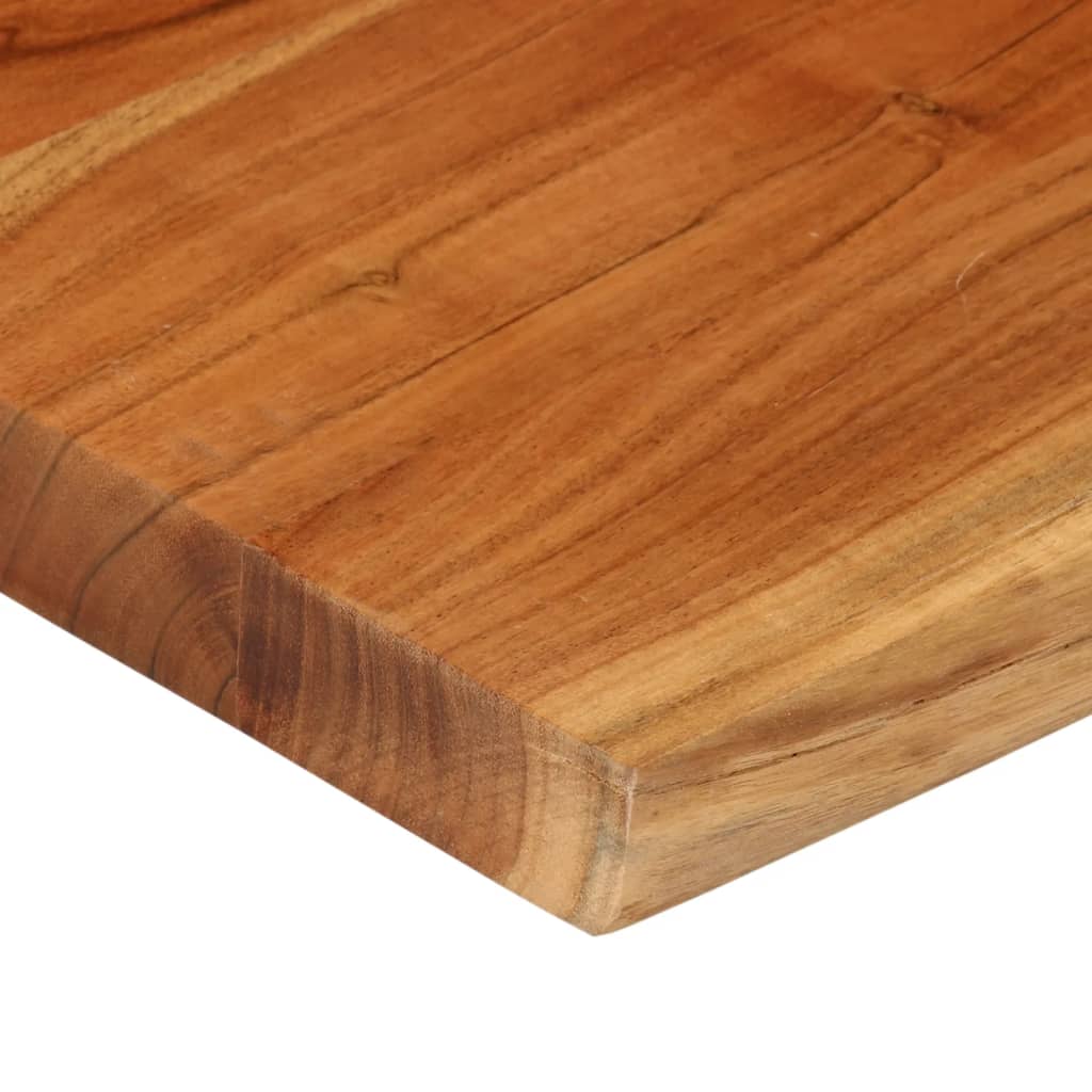 vidaXL Plateau de table 60x60x3,8 cm Carré Bois d'acacia massif Bord naturel