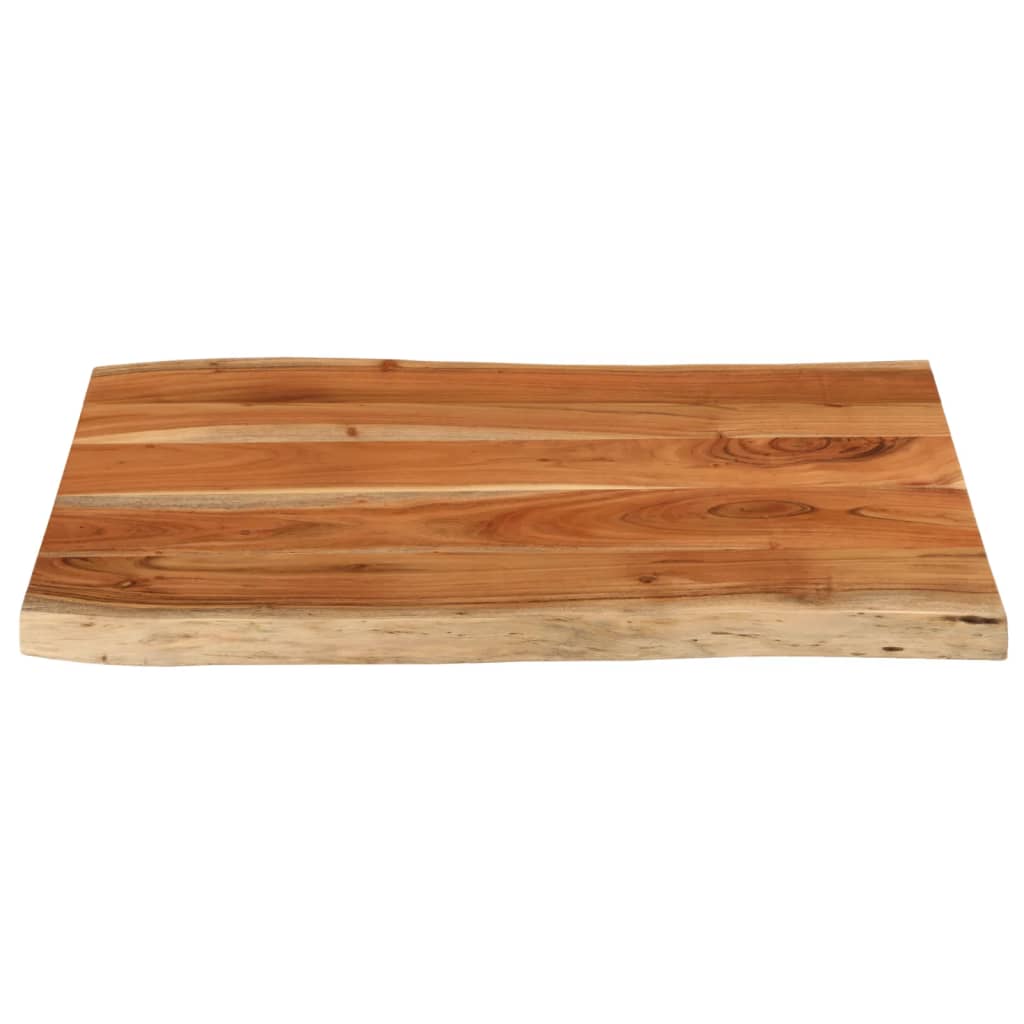 vidaXL Tischplatte 70x60x3,8 cm Rechteckig Massivholz Akazie Baumkante