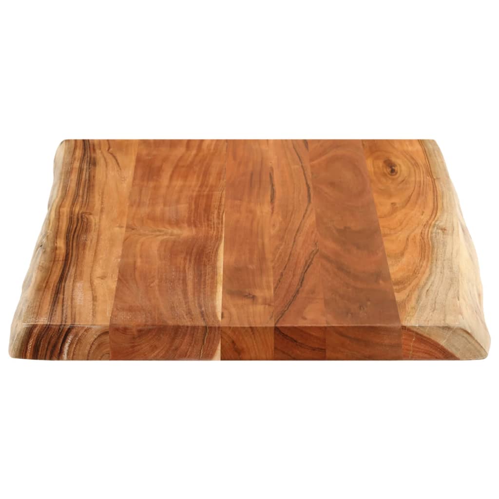 vidaXL Tischplatte 80x60x3,8 cm Rechteckig Massivholz Akazie Baumkante