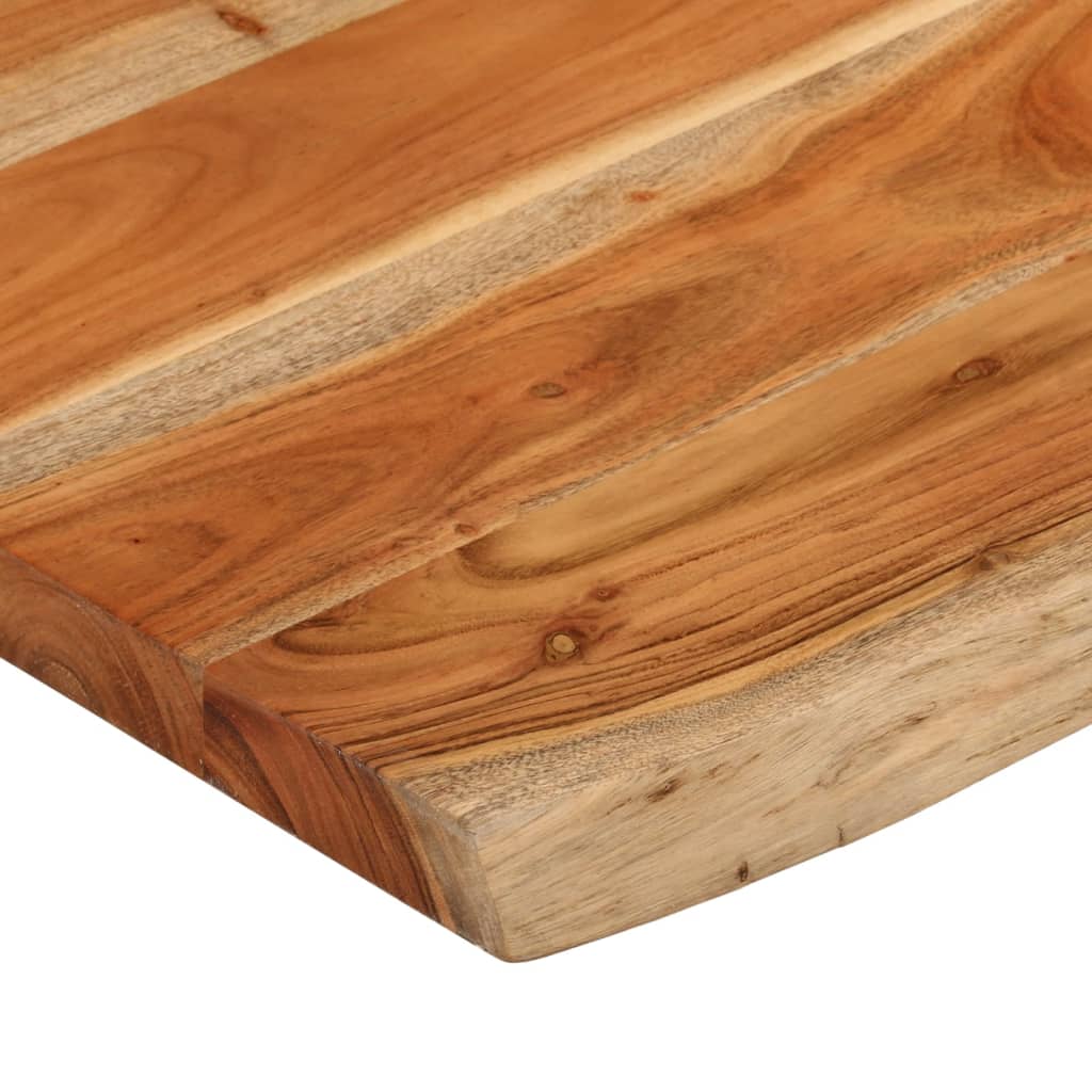 vidaXL Tischplatte 80x60x3,8 cm Rechteckig Massivholz Akazie Baumkante