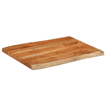 vidaXL Tischplatte 90x60x3,8 cm Rechteckig Massivholz Akazie Baumkante