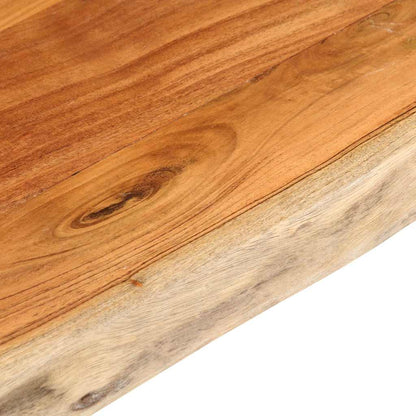 vidaXL Tischplatte 100x60x3,8cm Rechteckig Massivholz Akazie Baumkante