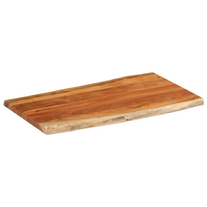 vidaXL Tischplatte 110x60x3,8cm Rechteckig Massivholz Akazie Baumkante