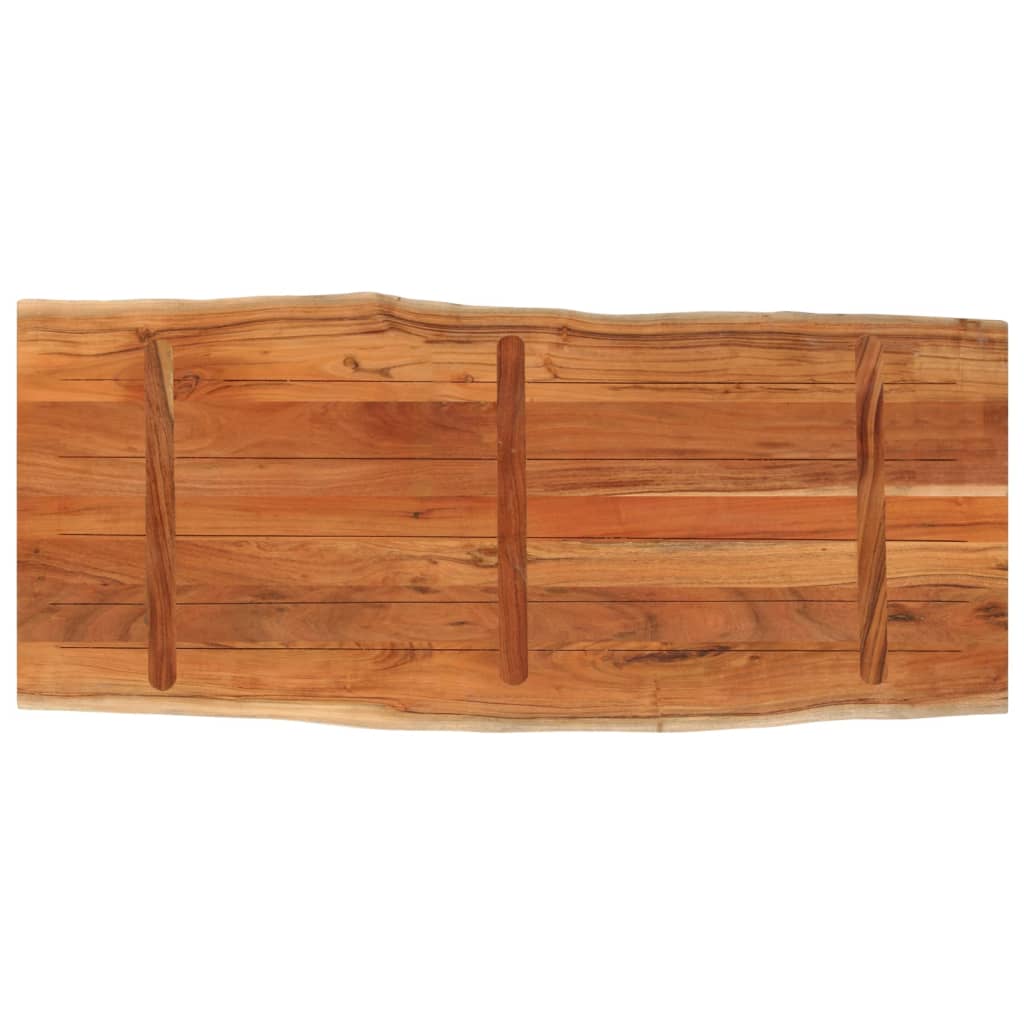 vidaXL Tischplatte 140x60x3,8cm Rechteckig Massivholz Akazie Baumkante
