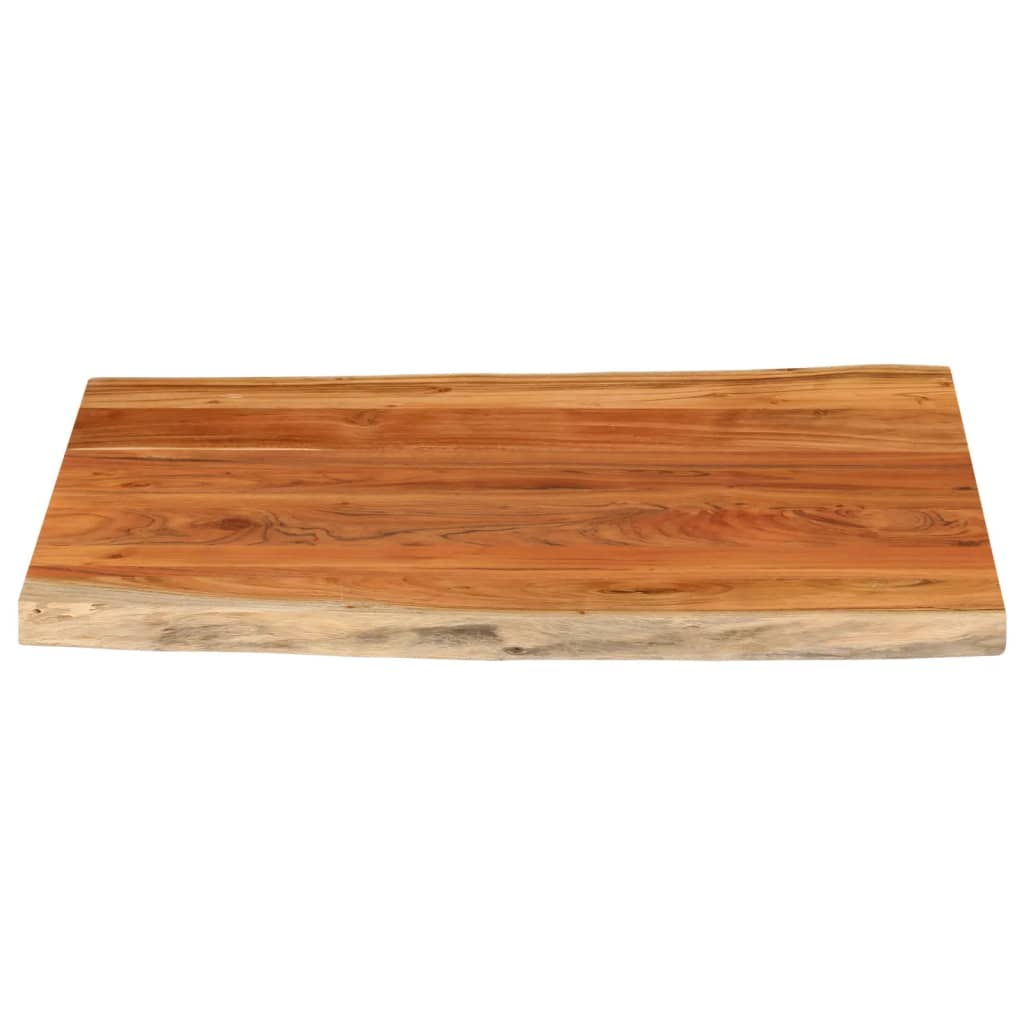 vidaXL Tischplatte 90x80x3,8 cm Rechteckig Massivholz Akazie Baumkante
